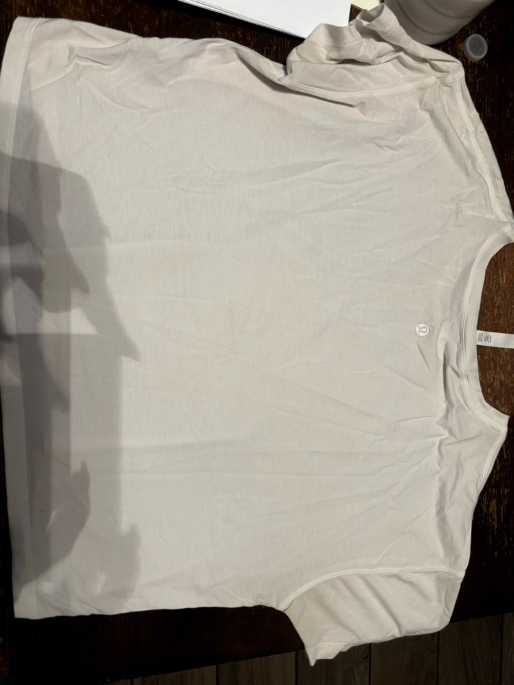 lululemon athletica Cream Short-Sleeve Crop Top